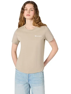 Champion Dámske tričko s krátkym rukávom Beige 118408 MS041