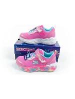 Skechers S Lights LED Detské športové topánky na suchý zips pre dievčatá