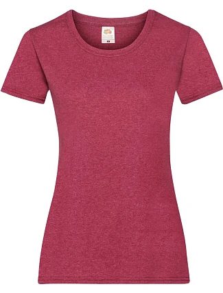 Fruit of the Loom Lady-Fit Valueweight T Dámske tričko 16.1372 vintage heather red Fruit of the Loom Lady-Fit Valueweight T Dámske tričko 16.1372 vintage heather red