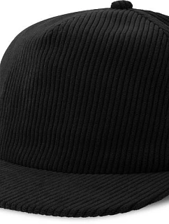 Atlantis Headwear Severny 5-panelová manšestrová čiapka s výložkou 33.0307 čierna