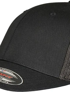 Flexfit 6511RM 6-panelová čiapka typu Trucker „Recycled“ 55.11RM čierna/čierna