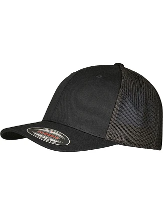 Flexfit 6511RM 6-panelová čiapka typu Trucker „Recycled“ 55.11RM čierna/čierna Flexfit 6511RM 6-panelová čiapka typu Trucker „Recycled“ 55.11RM čierna/čierna