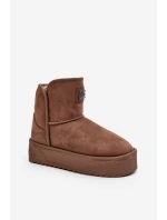 Wegańskie Śniegowce Na Platformie D.Franklin DFSH371004 Ciemnobeżowe