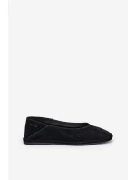 Zamszowe Baleriny Damskie Big Star RR274080 Czarne