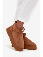 Śniegowce Damskie Na Platformie Camel Celyra