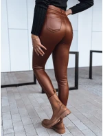 Dámske kožené nohavice TOURMALIN camel FashionStreet UY1717