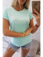Limitovaná edícia blúzky v mätovej farbe