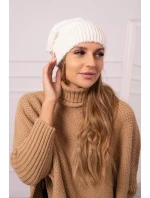 Dámska čiapka Ingrid K371 ecru