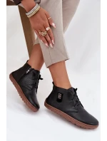 Dámske kožené čižmy Barefoot s ozdobnými detailmi Zazoo 30072 Black Dámske kožené čižmy Barefoot s ozdobnými detailmi Zazoo 30072 Black
