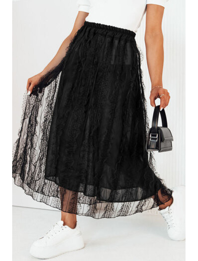 Čierna tylová sukňa FLISS Dstreet CY0447