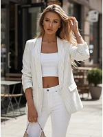 Dámska bunda OPTON ecru FashionStreet PY0094 Dámska bunda OPTON ecru FashionStreet PY0094