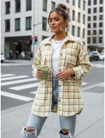Dámska kockovaná zeleno-žltá košeľa FashionStreet DY0481