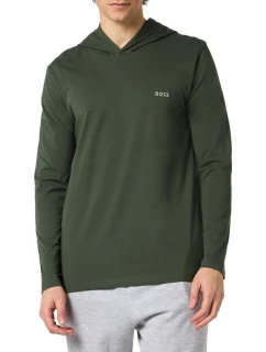 Pánske tričko BOSS Mix & Match Dark Green Longsleeve (50515306-305)
