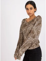 Blúzka DHJ BZ 6550 2.34P čierna a béžová