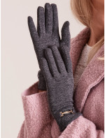 Klasické tmavosivé dámske rukavice
