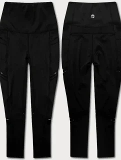 Čierne športové 3/4 legíny (54480)