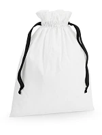 Westford Mill W 121 Bavlnený vrece s darčekovou stuhou 50.0121 soft white/black Westford Mill W 121 Bavlnený vrece s darčekovou stuhou 50.0121 soft white/black