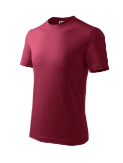 Základné tričko pre deti granátové