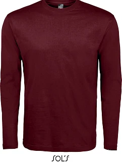 SOL'S Monarch Tričko s dlhým rukávom 25.1420 oxblood