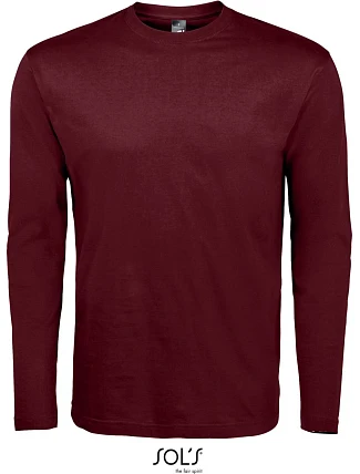 SOL'S Monarch Tričko s dlhým rukávom 25.1420 oxblood