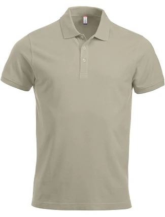 Clique Classic Lincoln S/S Pánske polo tričko z hrubej bavlny 67.8244 svetlo khaki Clique Classic Lincoln S/S Pánske polo tričko z hrubej bavlny 67.8244 svetlo khaki