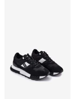 Sneakersy Męskie Na Platformie Lee Cooper LCJ-25-03-3378M Czarne