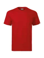 Základné tričko unisex červené 07 (štítok značky)