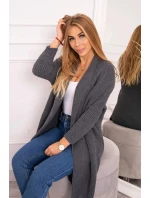 Sveter s netopierími rukávmi grafitový - Kesi Sveter s netopierími rukávmi grafitový - Kesi