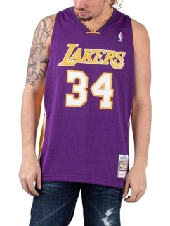 Mitchell & Ness Los Angeles Lakers NBA Swingman Jersey Lakers 99-00 Shaquille O`Neal SMJYGS18447-LALPURP99SON pánske oblečenie