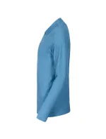 Pique Polo LS pánske polo tričko azúrovo modré