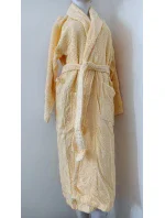 ACTION - Unisex froté župan so šálovým golierom sv. žltá - Veratex ACTION - Unisex froté župan so šálovým golierom sv. žltá - Veratex