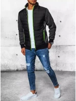 Pánska prechodná prešívaná bunda čierna FashionStreet TX4398