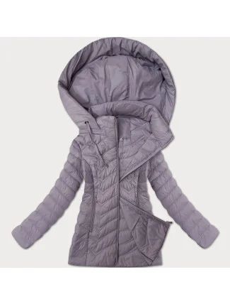 Dámska prešívaná bunda s kapucňou J Style light heather (16M9238-35) Dámska prešívaná bunda s kapucňou J Style light heather (16M9238-35)