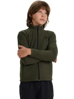 Chlapčenský fleece 4F M413 khaki 4FJWAW25TFLEM413 43S