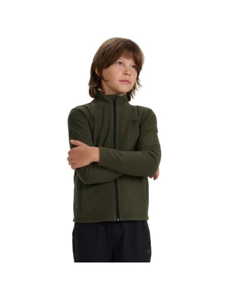 Chlapčenský fleece 4F M413 khaki 4FJWAW25TFLEM413 43S