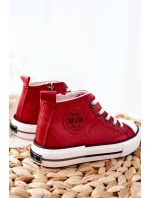 Dziecięce Wysokie Trampki BIG STAR II374005 Czerwone