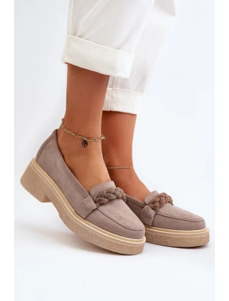 Dámske semišové mokasíny Cappuccino Zazoo 3429/W Dámske semišové mokasíny Cappuccino Zazoo 3429/W