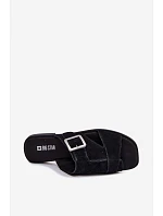 Semišové dámske ponožky na nízkom podpätku s prackou Big Star TT274477 Black Semišové dámske ponožky na nízkom podpätku s prackou Big Star TT274477 Black