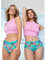 Sea Stars Simple Brasil Maxi nohavičky zelené a červené - Julimex Sea Stars Simple Brasil Maxi nohavičky zelené a červené - Julimex