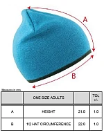 Result Headwear RC 046X Obojstranná pletená čiapka 28.046X šedá/čierna
