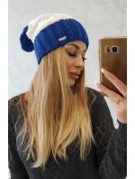 Paris fleecová čiapka K212 ecru+chabra