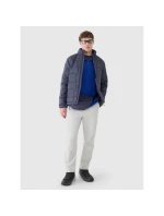 Pánska trekingová bunda 4F 4FWSS25TFSWM473-36S Primaloft Active so zipsom a kapucňou