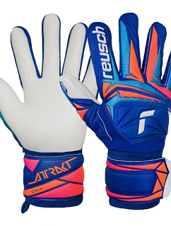 Detské brankárske rukavice Attrakt Grip Junior Blue 5672815-4126