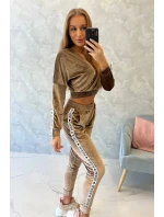 Súprava velúru Queen cappuccino