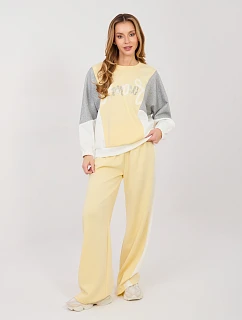 IT DR 22210.87 teplákové nohavice svetložlté