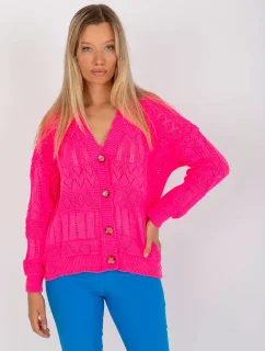 Dámsky sveter LC SW 8022 fluo ružový