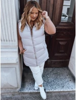 Dámska prešívaná vesta plus size MIRELLI fialová FashionStreet TY2923