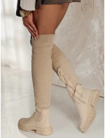 Dámske béžové čižmy ELEFIVE FashionStreet ZY0579