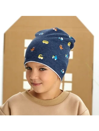 AJS 48-047 obojstranná chlapčenská čiapka