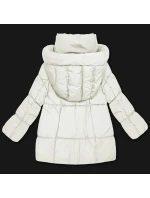 Dámska bunda S'West oversize broken white down (B8539-26)